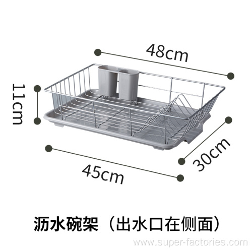 Plastic And Stainless Steel Metal Wire Dish Rack